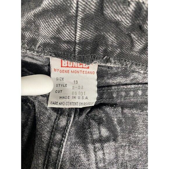 Vintage 90s Y2k BONGO High Rise Tapered Jeans in Black Wash Size 13 Retro - Picture 5 of 10